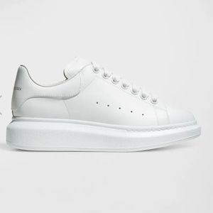 Alexander McQueen Oversized Platform all white Leather Sneakers, size 37